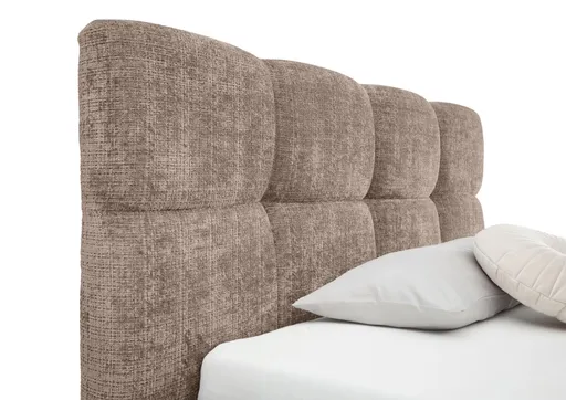 Bettgestell SANDRIN R- Liegefläche ca. 140x200 cm, Stoff, Rose