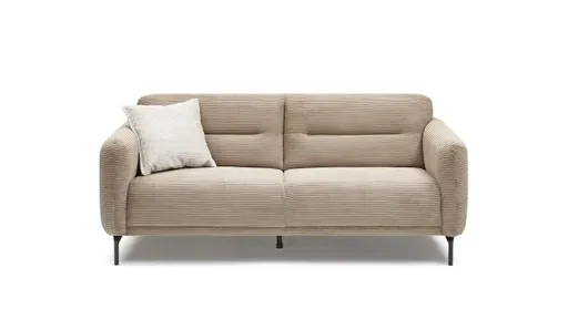 Sofa - 2-Sitzer, Stoff, Hellbraun