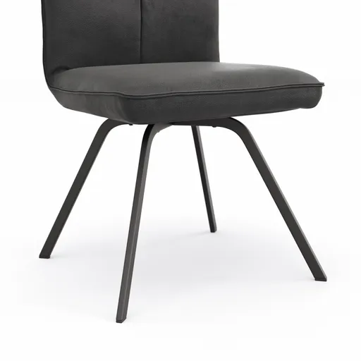 Stuhl Calyra - Stoff, Anthrazit