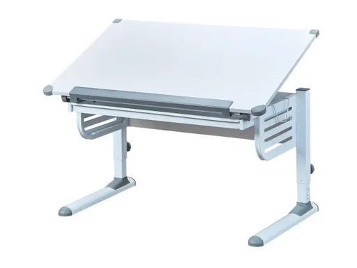 Schreibtisch - höhenverstellbar, LB ca. 110x68 cm, Weiß