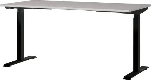 Schreibtisch GELI - höhenverstellbar, LB ca. 160x80 cm, Kaschmir, Schwarz