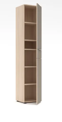 Büroschrank - B ca. 40 cm, Riva Eiche Nachbildung, Kaschmir