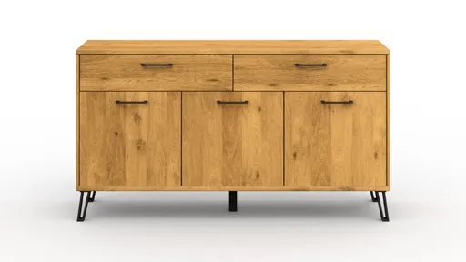 Sideboard Savannah - Wildeiche massiv, natur geölt