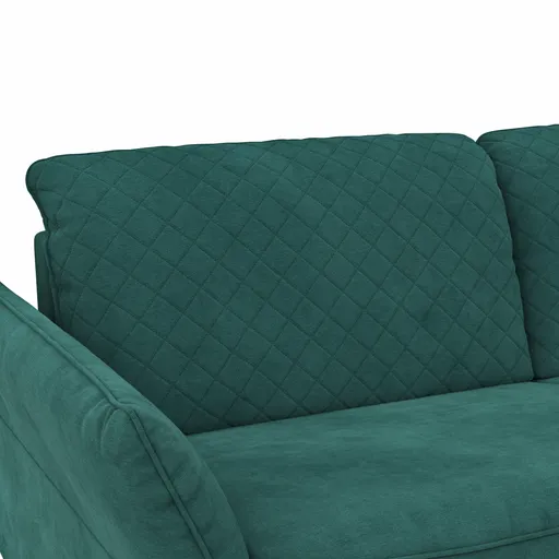 Sofa Melida - 2-Sitzer inkl. Schlaffunktion, Stoff, Smaragd