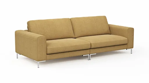 Sofa Solano - 3-Sitzer, Stoff, Honiggelb