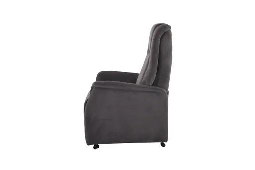 TV-Sessel MANDO - Aufstehhilfe, Relaxfunktion, Kopfteilverstellung, Stoff, Grau