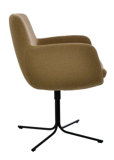 Sessel - drehbar, Stoff, Hellbraun