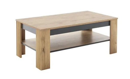 Couchtisch - LB ca. 115x46 cm, Wildeiche massiv geölt