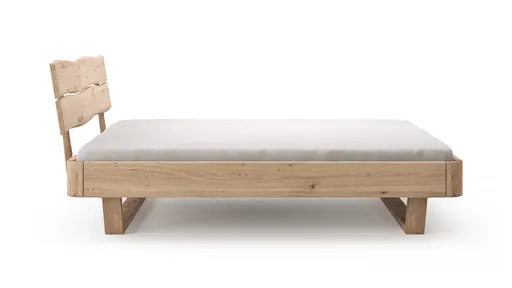 Bettgestell 1660 - Liegefläche ca. 180x200 cm, Wildeiche bianco, sandgestrahlt