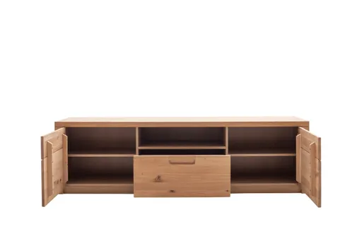 Wohnwand - Eiche Nachbildung, Eiche massiv geölt