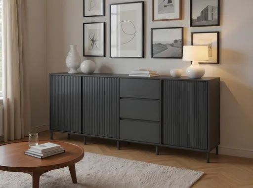 Sideboard - B ca. 212 cm, Anthrazit