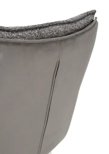 Armlehnstuhl MANDY - drehbar, Stoff, Graubeige