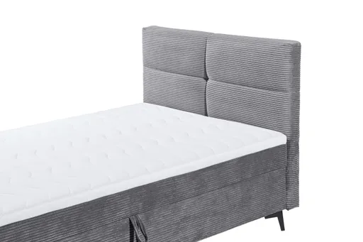 Boxbett - Liegefläche ca. 120x200 cm, Stoff, Grau