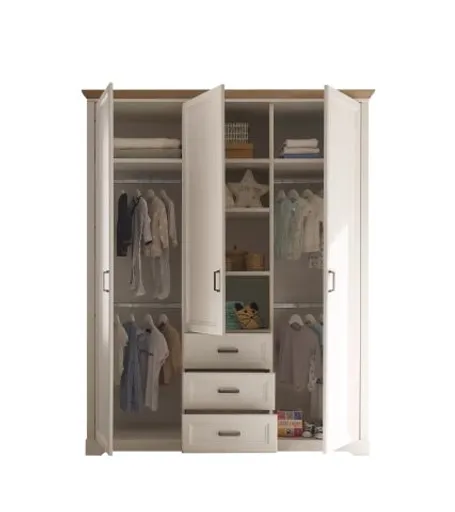 Kleiderschrank - B ca. 164 cm, Anderson Pine Nachbildung, Artisan Eiche Nachbildung