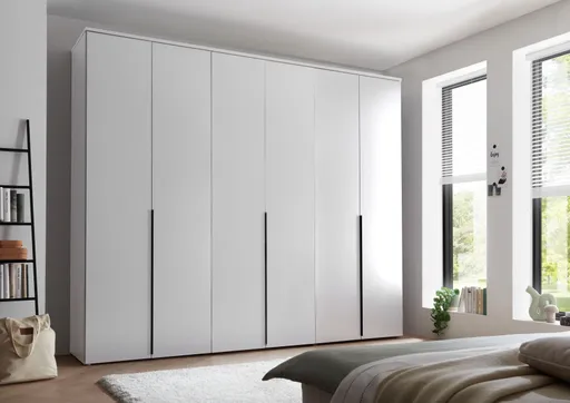 Drehtürenschrank- B ca. 270 cm, Weiß