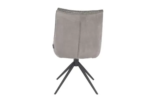 Stuhl MANDY - drehbar, Stoff, Graubeige