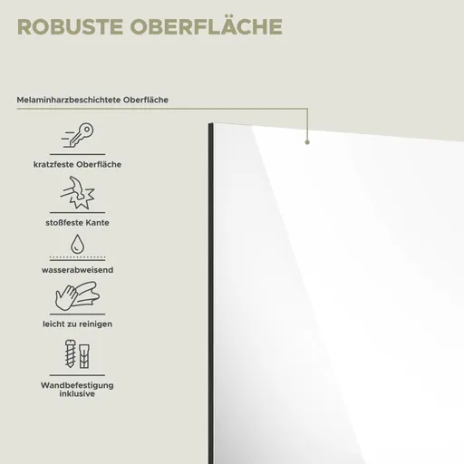 Spiegel - LB ca. 60x79 cm, Rauchsilber