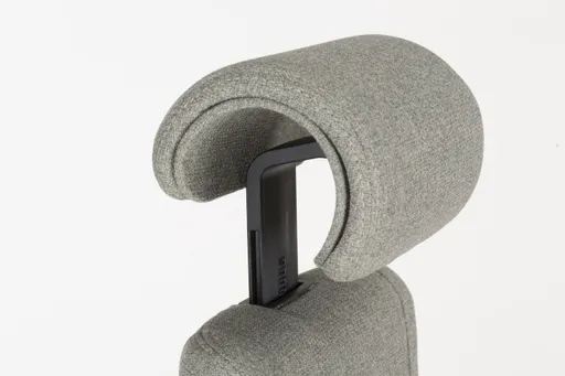 Chefsessel - mit Ergo-Rückenpolsterung und 3D-Armlehnen, Stoff, Schwarz