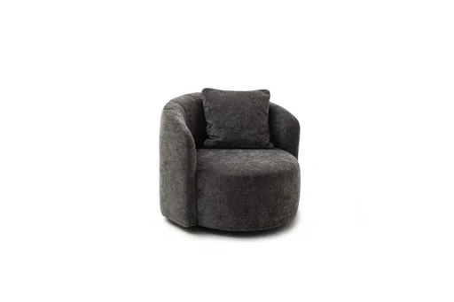Drehsessel Valdis - Stoff, Grau