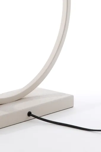 Lampfuß - LBH ca. 40x12,5x52 cm, Creme