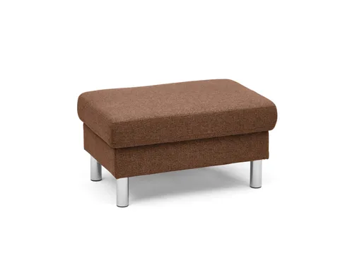Hocker COOL - BL. ca. 70x70, mit Stauraum, Stoff, Rost