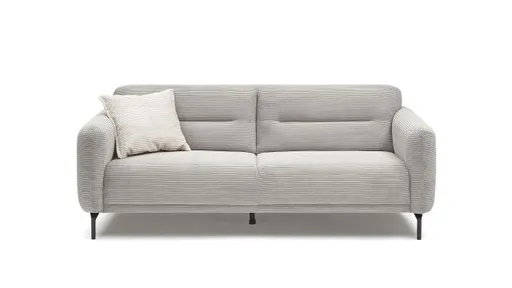 Sofa - 3-Sitzer, Stoff, Hellgrau