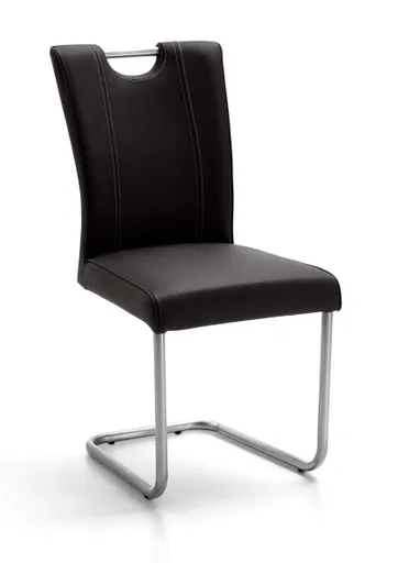 Freischwinger - Leder, Anthrazit