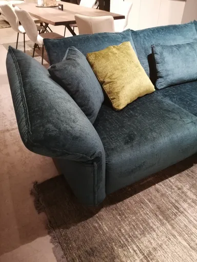 Ecksofa Motone - Trapezsofa links, 2,5-Sitzer, Stoff, Türkis