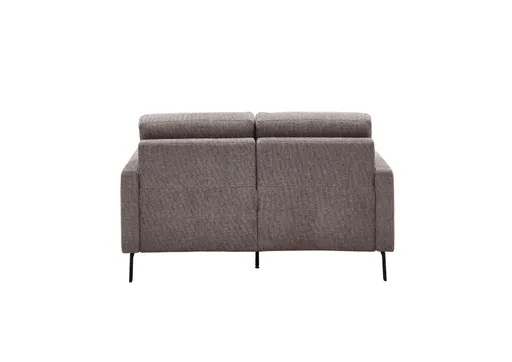 Sofa - 2-Sitzer, Relaxfunktion motorisch, Stoff, Braun