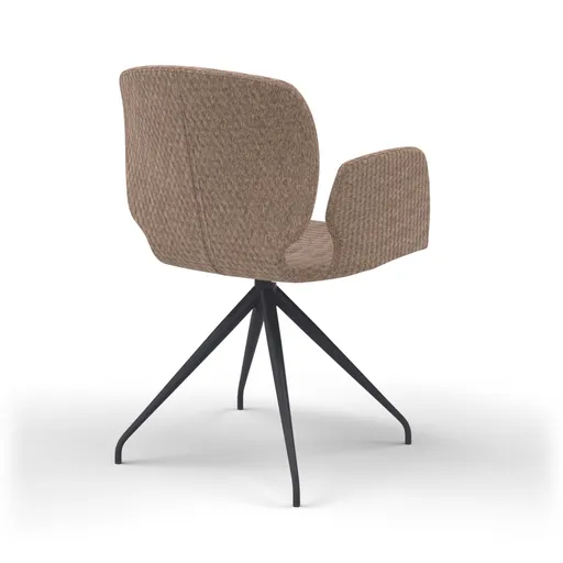 Armlehnstuhl Saltino - Stoff, Taupe