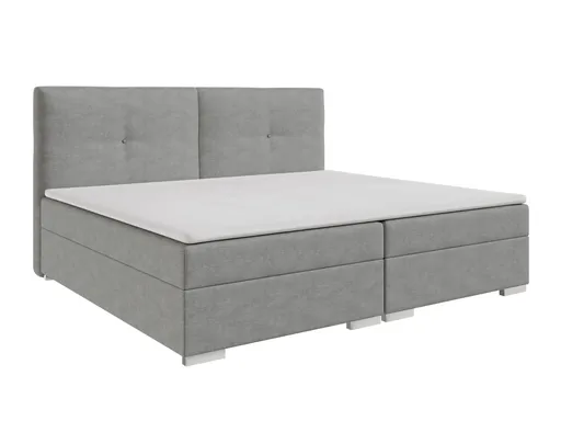 Boxspringbett- Liegefläche ca. 240x200 cm, Grau