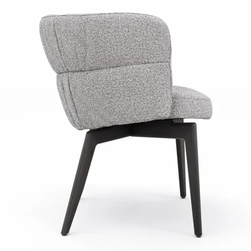 Armlehnstuhl Milana - Stoff, Grau