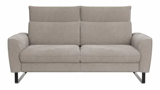 Sofa Avela - 2-Sitzer inkl. Kopfteil verstellbar, Stoff, Bisquit