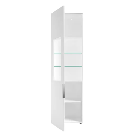 Vitrine - inkl.LED-Beleuchtung, Weiß