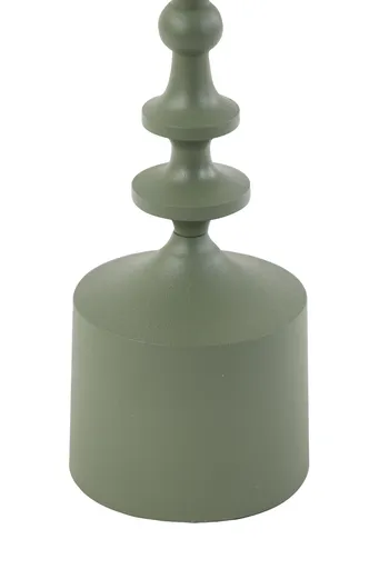 Kerzenleuchter - DH ca. 10x34 cm, Olivegrün