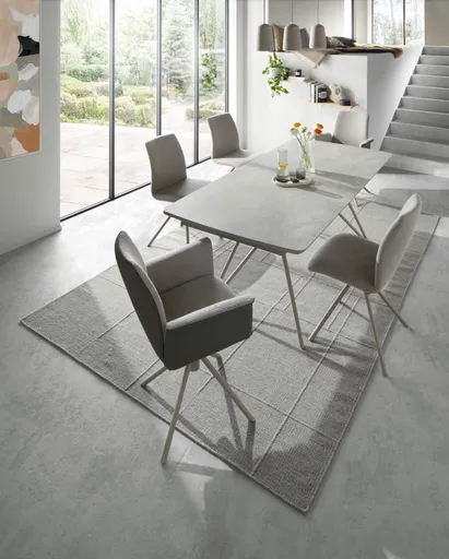 Stuhl Sedana - Stoff, Grau