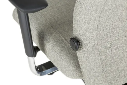 Chefsessel - mit Ergo-Rückenpolsterung und 3D-Armlehnen, Stoff, Schwarz