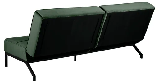 Schlafsofa - Stoff, Dunkelgrün