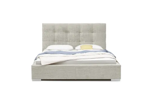 Bettgestell SANDRIN I- Liegefläche ca. 180x200 cm, Stoff, Creme