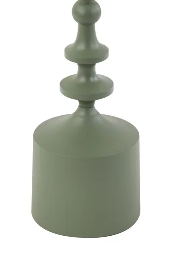 Kerzenleuchter - DH ca. 10x42 cm, Olivgrün