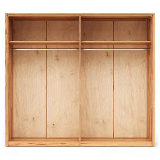 Drehtürenschrank Tigris - inkl. Passepartout, B. ca. 245cm, Kernbuche massiv, geölt