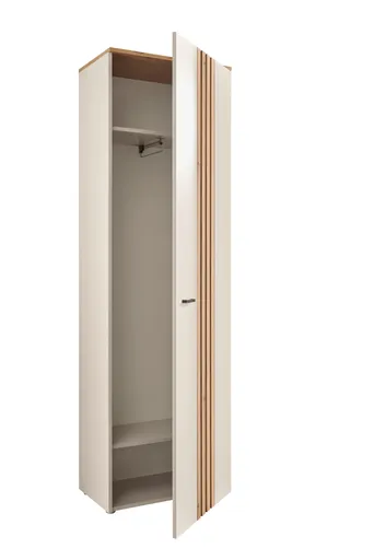 Garderobenschrank - B ca. 60 cm, Kaschmir, Evoke Eiche Nachbildung