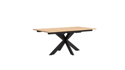 Esstisch Liora - ausziehbar, LB ca. 180x95 cm, Wildeiche massiv, natur geölt