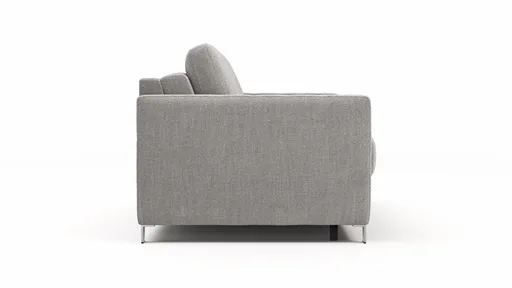Sofa Nuoro - 2,5-Sitzer inkl. Schlaffunktion, Armlehne schmal, Stoff, Grau