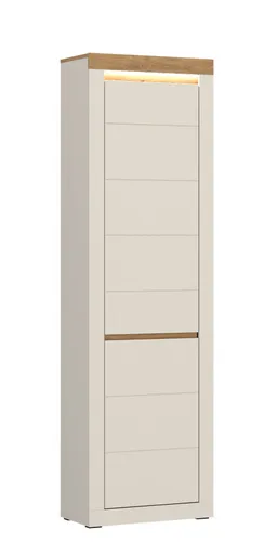 Garderobenschrank - mit Beleuchtung, B ca. 59 cm, Kaschmir, Stone Eiche Nachbildung