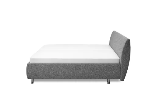 Polsterbett - Liegefläche 180x200 cm, Stoff, Anthrazit