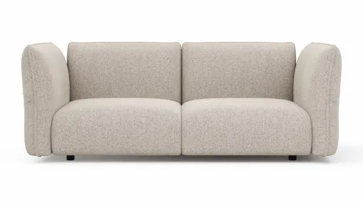 Sofa Motone - 3-Sitzer, Stoff, Beige