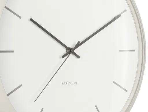 Wanduhr - DT ca. 40x12 cm, Grau