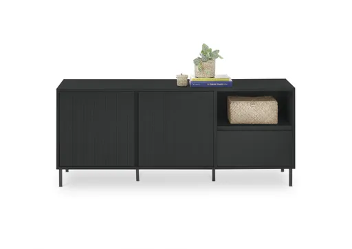 TV-Lowboard - B ca. 158 cm, Anthrazit