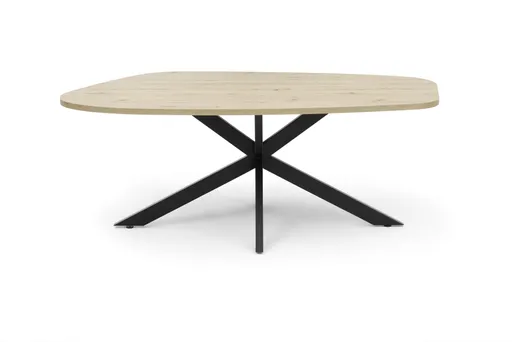 Esstisch - LB ca. 200x100 cm, Asteiche, Schwarz